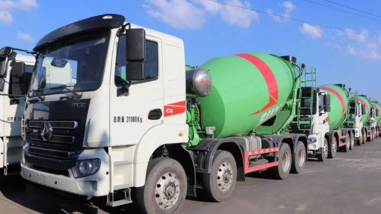 The first batch of new mixer trucks of 2021 has been in place