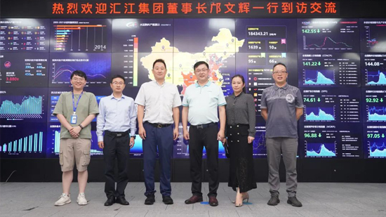 The Chairman of Huijiang Group visited Hangzhou Zhongjian Technology Group